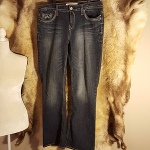 Medium Wash Boot Cut Jeans 16